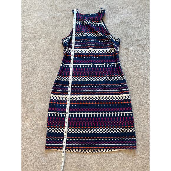 Trina Trina Turk Halter Neck Mini Dress Size S Multicolor Stretch Resortwear - Picture 9 of 9